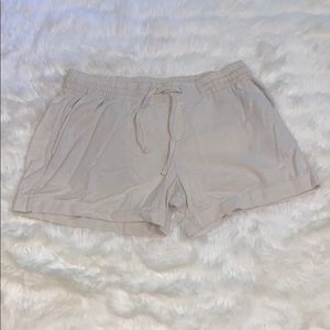 cream shorts
